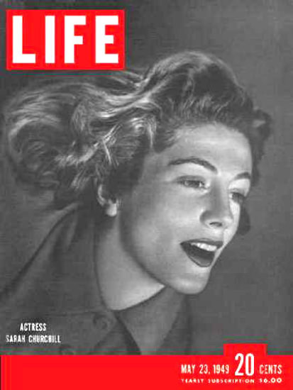 Life Magazine Cover Copyright 1949 Sarah Churchill Mad