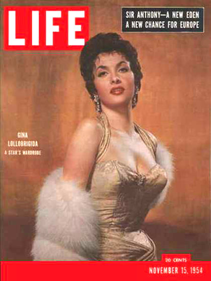 Life Magazine Cover Copyright 1954 Gina Lollobrigida Mad