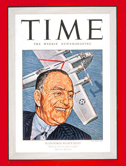 1941-11 Reuben Fleet Copyright Time Magazine | Time Magazine Covers 1923-1970