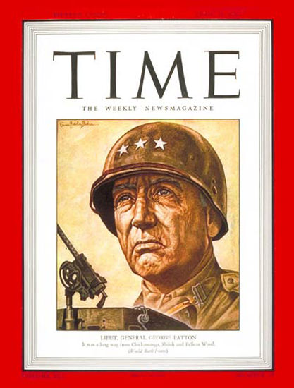 1943-04 Lt General George Patton Copyright Time Magazine | TIME 1923-1970 1943-04 Lt General George Patton Copyright Time Magazine | Time Magazine Covers 1923-1970