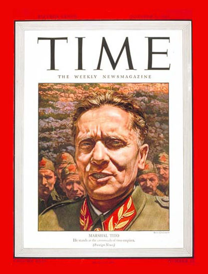 1944-10 Marshal Tito Copyright Time Magazine | Time Magazine Covers 1923-1970