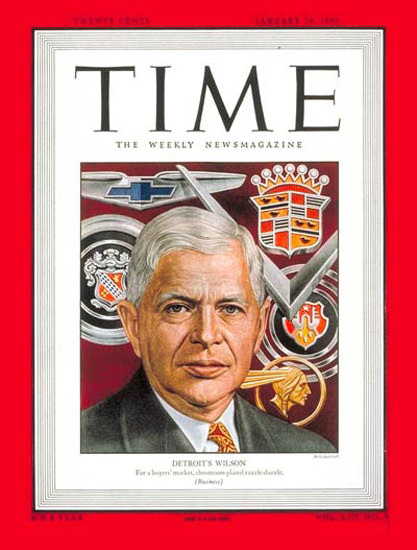 1949-01 Charles E Wilson Copyright Time Magazine | Time Magazine Covers 1923-1970