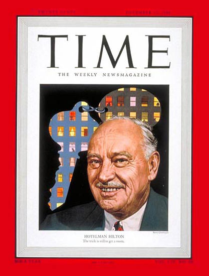 1949-12 Conrad N Hilton Copyright Time Magazine | Time Magazine Covers 1923-1970