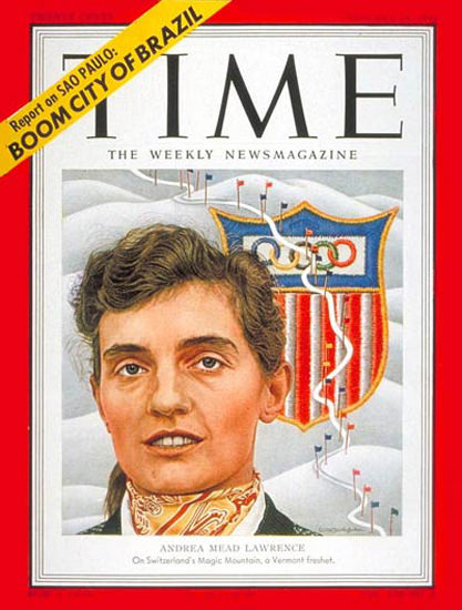 1952-01 Andrea Mead Lawrence Copyright Time Magazine | Time Magazine Covers 1923-1970
