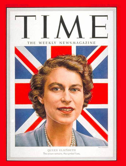 1952-02 Queen Elizabeth II Copyright Time Magazine | Time Magazine Covers 1923-1970