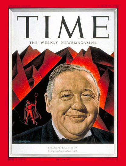 1952-03 Charles Laughton Copyright Time Magazine | Time Magazine Covers 1923-1970