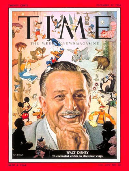 1954-12 Walt Disney Copyright Time Magazine | Time Magazine Covers 1923-1970