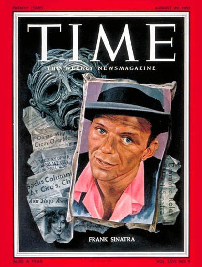 1955-08 Frank Sinatra Copyright Time Magazine | Time Magazine Covers 1923-1970