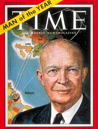 1960-01 Dwight D Eisenhower Copyright Time Magazine | Time Magazine Covers 1923-1970