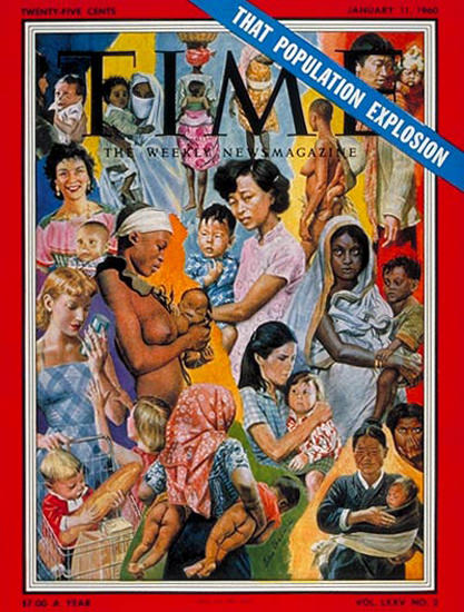 1960-01 Population Explosion Copyright Time Magazine | Time Magazine Covers 1923-1970