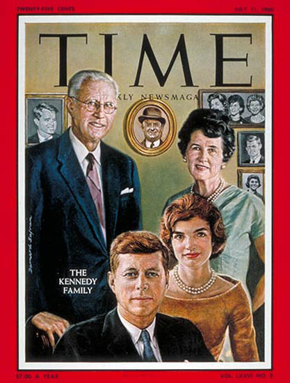 1960-07 The Kennedy Family Copyright Time Magazine | Time Magazine Covers 1923-1970