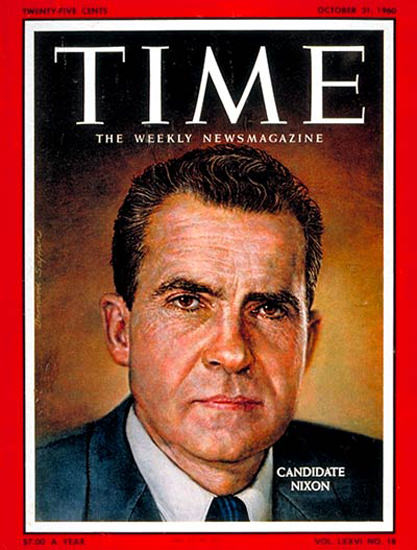 1960-10 Richard Nixon Copyright Time Magazine | Time Magazine Covers 1923-1970
