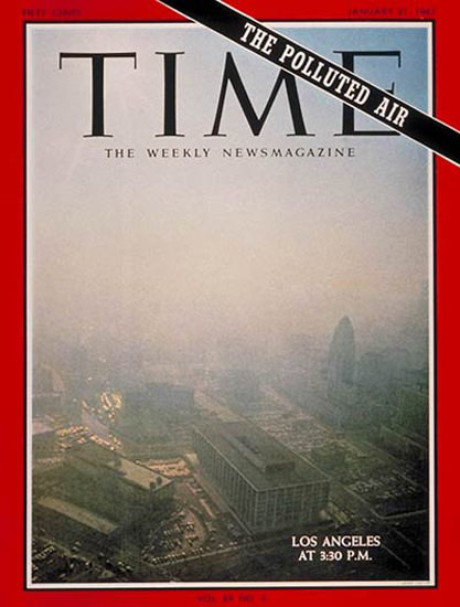 1967-01 Polluted Air Copyright Time Magazine | Time Magazine Covers 1923-1970