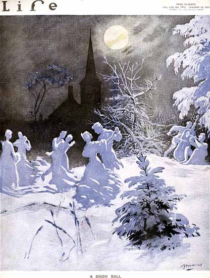 A Snow Ball Life Humor Magazine 1911-01-19 Copyright | LIFE 1891-1936 A Snow Ball Life Humor Magazine 1911-01-19 Copyright | Life Magazine Graphic Art Covers 1891-1936