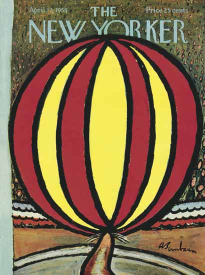 Abe Birnbaum The New Yorker 1958_04_12 Copyright | The New Yorker Graphic Art Covers 1946-1970