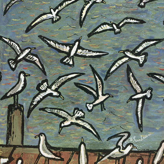 Abe Birnbaum The New Yorker 1958_05_17 Copyright crop | Best of 1950s Ad and Cover Art