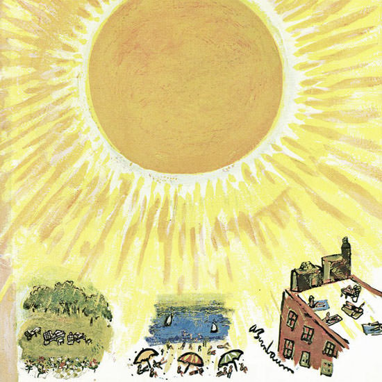 Abe Birnbaum The New Yorker 1965_08_28 Copyright crop | Best of Vintage Cover Art 1900-1970