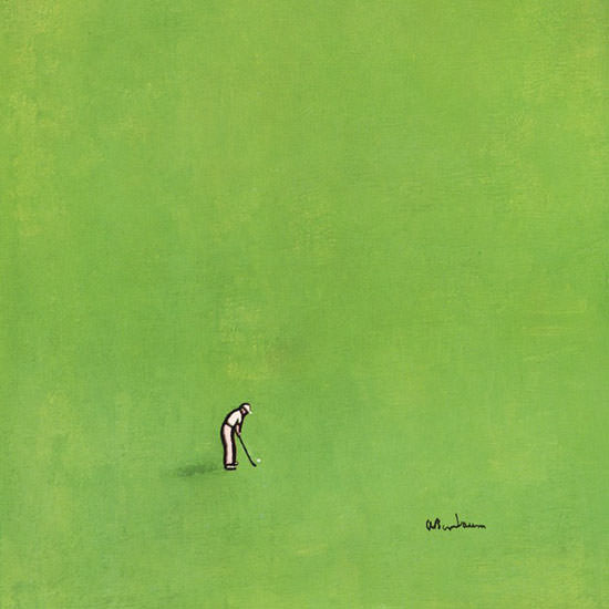 Abe Birnbaum The New Yorker 1966_08_06 Copyright crop | Best of 1960s Ad and Cover Art