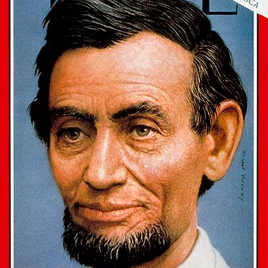 Abraham Lincoln Time Magazine 1963-05 by Robert Vickrey crop | Best of 1960s Ad and Cover Art