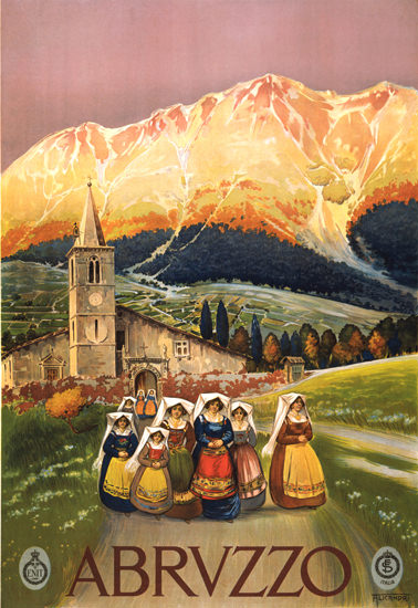 Abruzzo 1920s | Vintage Travel Posters 1891-1970
