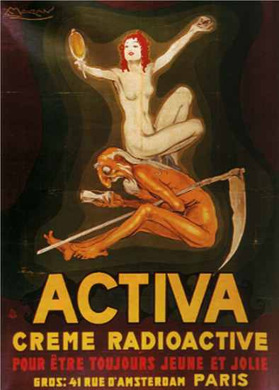 Activa Creme Radioactive Paris Forever Young 1921 | Sex Appeal Vintage Ads and Covers 1891-1970
