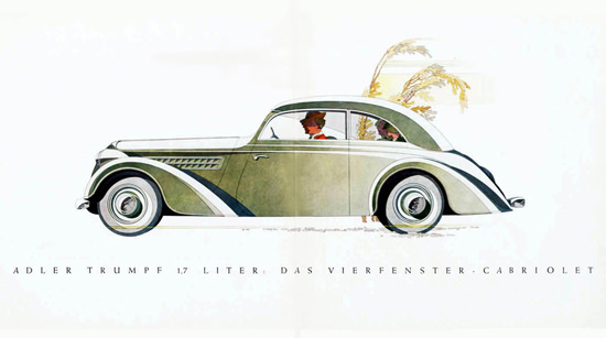 Adler Trumpf 1-7 Liter 4 Window Cabriolet 1936 | Vintage Cars 1891-1970