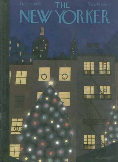 Adolph Kronengold The New Yorker 1938_12_24 Copyright | The New Yorker Graphic Art Covers 1925-1945