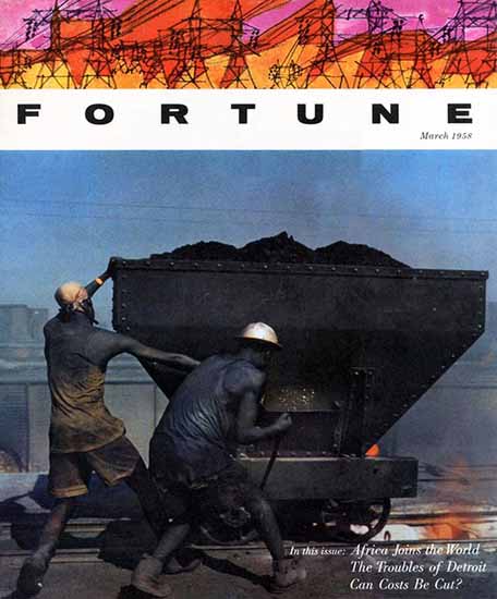 Africa joins the World Fortune Magazine March 1958 Copyright | Fortune Magazine Graphic Art Covers 1930-1959