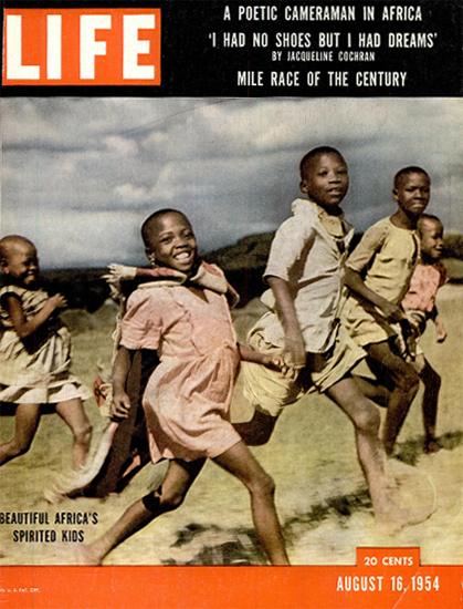 Africas spirited Kids 16 Aug 1954 Copyright Life Magazine | Life Magazine Color Photo Covers 1937-1970