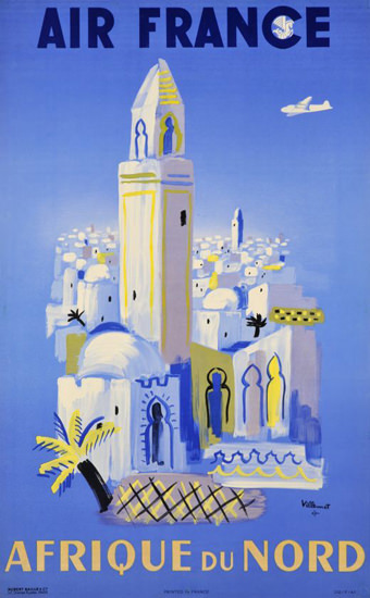Air France Afrique Du Nord 1946 | Vintage Travel Posters 1891-1970