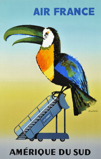 Air France Amerique Du Sud 1956 | Vintage Travel Posters 1891-1970