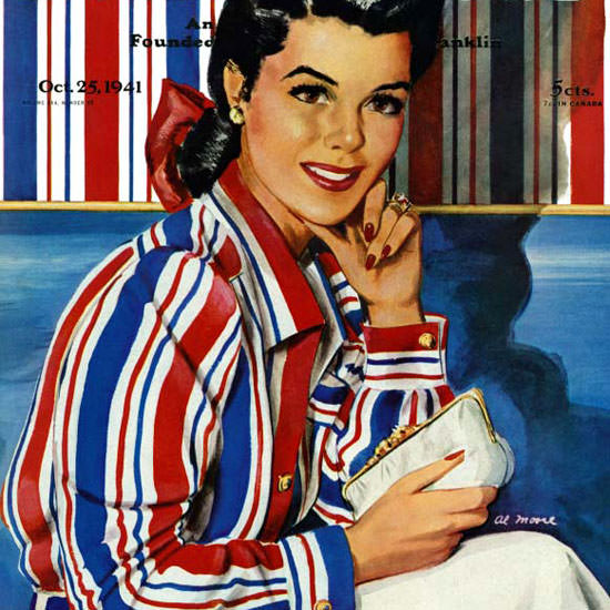 Al Moore Saturday Evening Post Wallpaper 1941_10_25 Copyright crop | Best of 1940s Ad and Cover Art