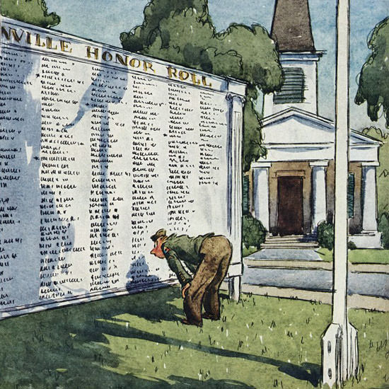 Alan Dunn The New Yorker 1945_08_11 Copyright crop | Best of 1940s Ad and Cover Art