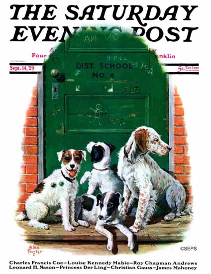 Alan Foster Cover Artist Saturday Evening Post 1929_09_14 | The Saturday Evening Post Graphic Art Covers 1892-1930