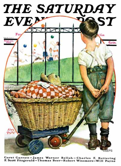 Alan Foster Saturday Evening Post Other Half Two 1931_09_26 | The Saturday Evening Post Graphic Art Covers 1931-1969