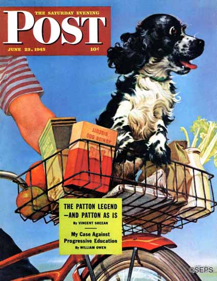 Albert Staehle Butch the Cocker Saturday Evening Post 1945_06_23 | The Saturday Evening Post Graphic Art Covers 1931-1969