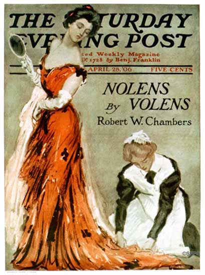 Albert Staehle Saturday Evening Post Cover 1906_04_28 | The Saturday Evening Post Graphic Art Covers 1892-1930