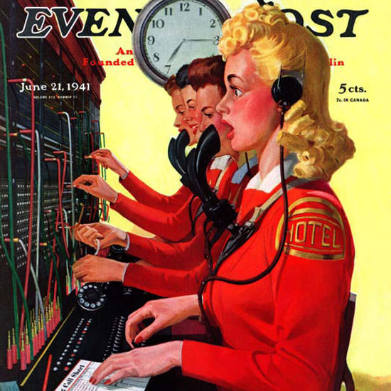 Albert W Hampson Saturday Evening Post 1941_06_21 Copyright crop | Best of 1940s Ad and Cover Art