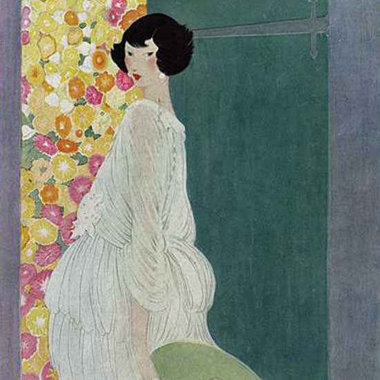 Alice de Warenne Vogue Cover 1920-05-01 Copyright crop | Best of Vintage Cover Art 1900-1970
