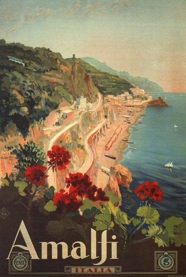 Amalfi Italy Italia | Vintage Travel Posters 1891-1970