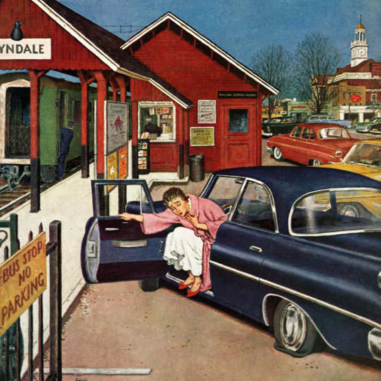 Amos Sewell Saturday Evening Post Flat 1960_11_26 Copyright crop | Best of Vintage Cover Art 1900-1970