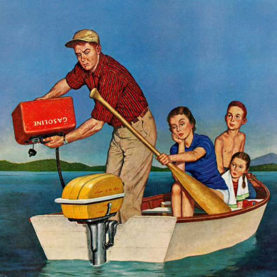 Amos Sewell Saturday Evening Post Row 1959_06_27 Copyright crop | Best of 1950s Ad and Cover Art