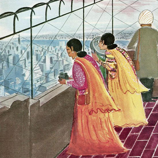 Anatol Kovarsky The New Yorker 1961_07_22 Copyright crop | Best of Vintage Cover Art 1900-1970