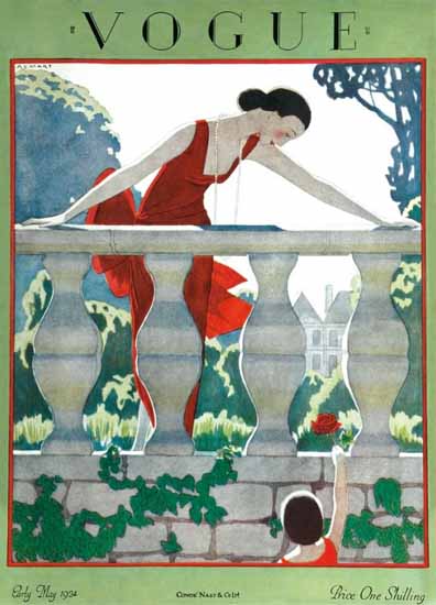 Andre E Marty Vogue Cover 1924-05-15 Copyright | Mad Men Art | Vintage ...