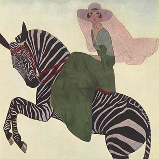 Andre E Marty Vogue Cover 1926-01-15 Copyright crop | Best of Vintage Cover Art 1900-1970