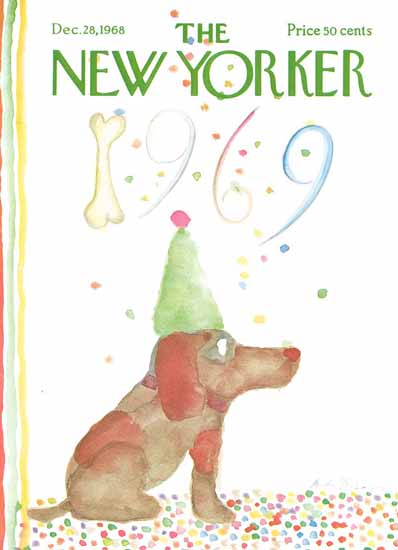 Andre Francois The New Yorker 1968_12_28 Copyright | The New Yorker Graphic Art Covers 1946-1970