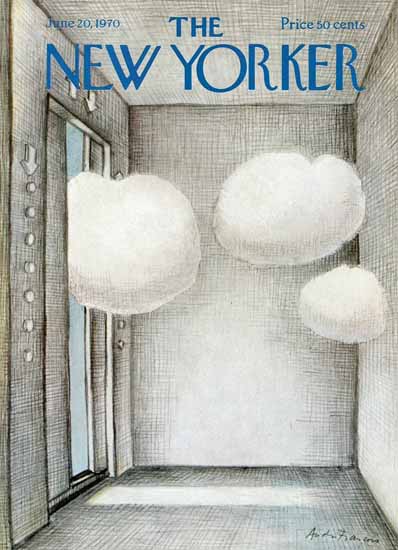 Andre Francois The New Yorker 1970_06_20 Copyright | New Yorker -1970 Andre Francois The New Yorker 1970_06_20 Copyright | The New Yorker Graphic Art Covers 1946-1970