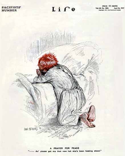 Angus MacDonall Life Humor Magazine 1917-04-26 Copyright | Life Magazine Graphic Art Covers 1891-1936