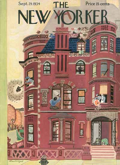 Arnold Hall The New Yorker 1934_09_29 Copyright | The New Yorker Graphic Art Covers 1925-1945