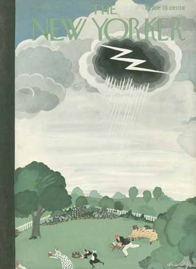 Arnold Hall The New Yorker 1937_07_24 Copyright | New Yorker 1925-45 Arnold Hall The New Yorker 1937_07_24 Copyright | The New Yorker Graphic Art Covers 1925-1945